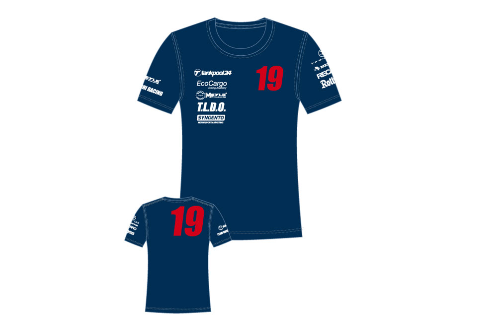 Team clothing in the corporate design of the sponsor